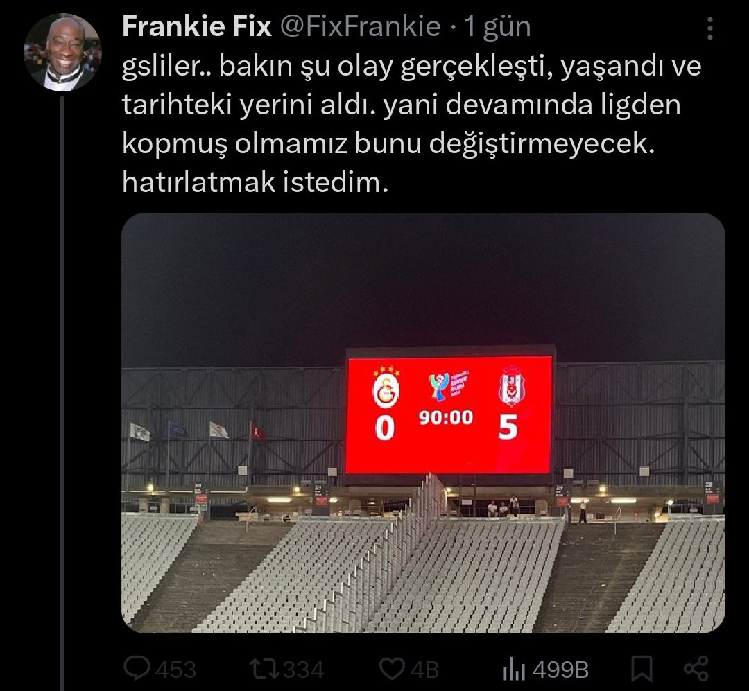 bir zamanlar ben de böyle düsünüyordum.. sonra bir baktim ki biz 5 atmakla övünürken adamlar 5.yildizi takacak.. olgunluk gs'nin büyük oldugunu anlamakla baslar aq