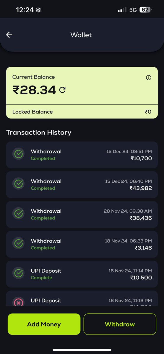 katariyavinay's tweet photo. @CoinSwitch careful guys. I sold ETH from my holdings on 20th Dec for INR 31k. Post that there are no trades or cash withdrawals. And guess what ? That 31k is looted from my wallet with no entry. Refer attached screenshot of the trade history and wallet history. https://t.co/9Di8wnGp49
