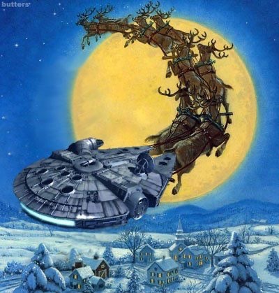 “Happy Christmas to all, and to all… may the Force be with you!”