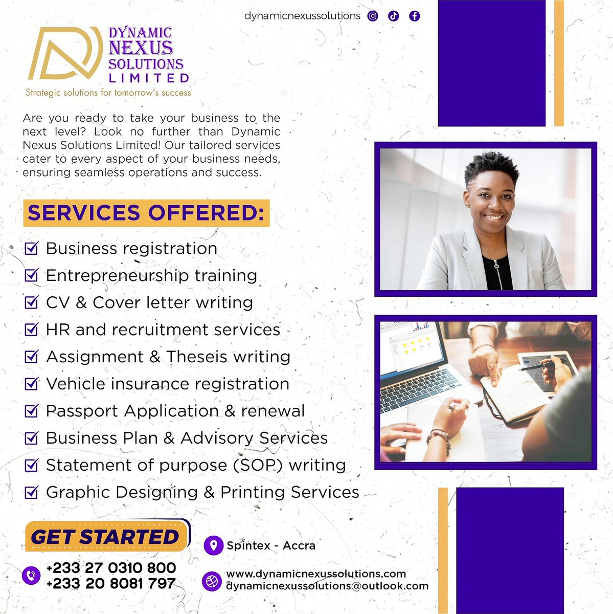 missthandiwe59's tweet photo. Dynamic Nexus Solutions Limited, Accra, Ghana, specializes in innovative business management and consultancy. 

Contact us: +233538835626 | Email: https://t.co/dy5IXNwMVQ https://t.co/i1u76FRmfZ