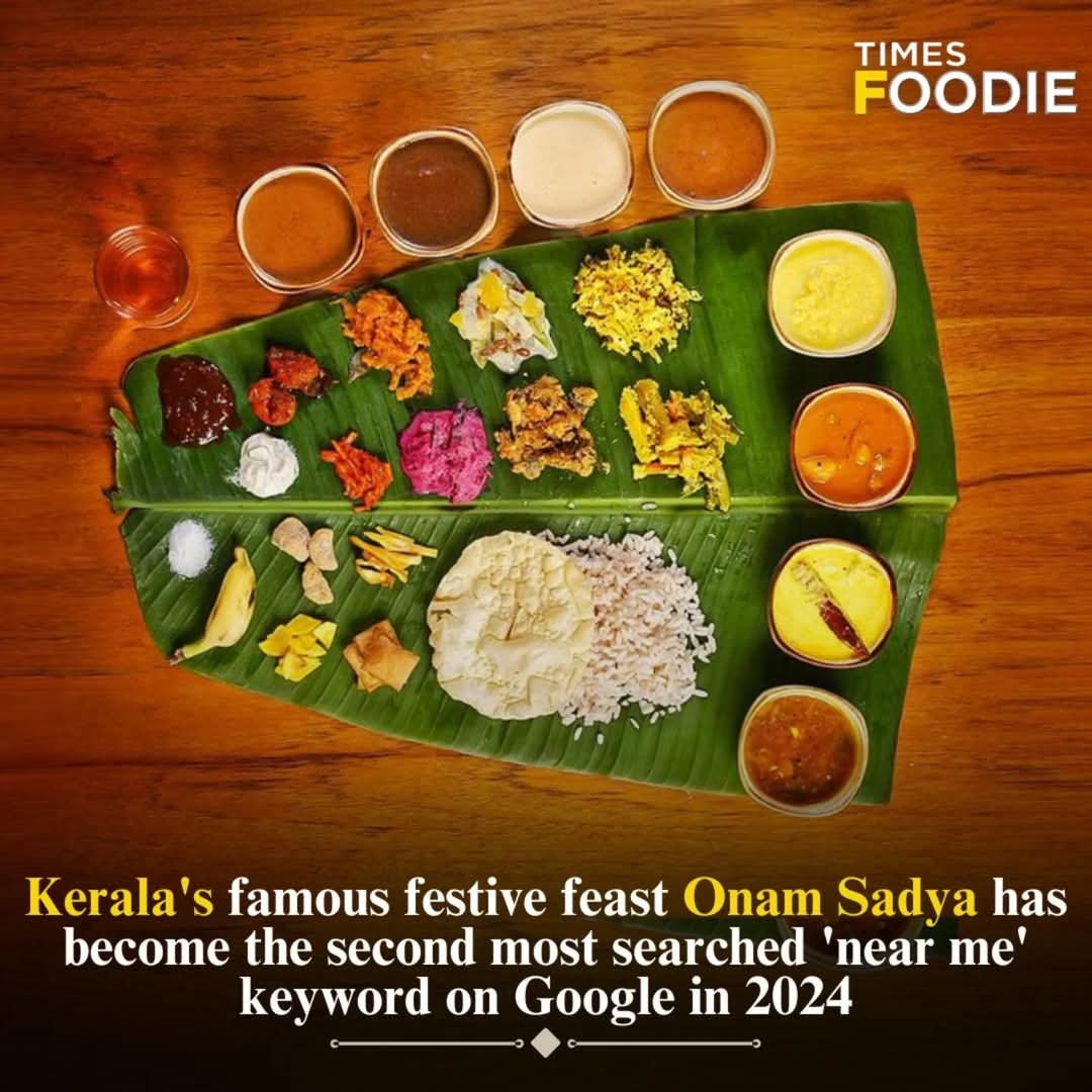 ChefChandrajith's tweet image. This unwavering love for the Onasadya has catapulted the keyword Onam Sadhya near me&apos; to the second position in Google&apos;s Year in Search 2024 &apos;Near Me&apos;category. The only query to top it was AQI near me,a reflection of the nation&apos;s concerns about the declining air
@ChefChandrajith
