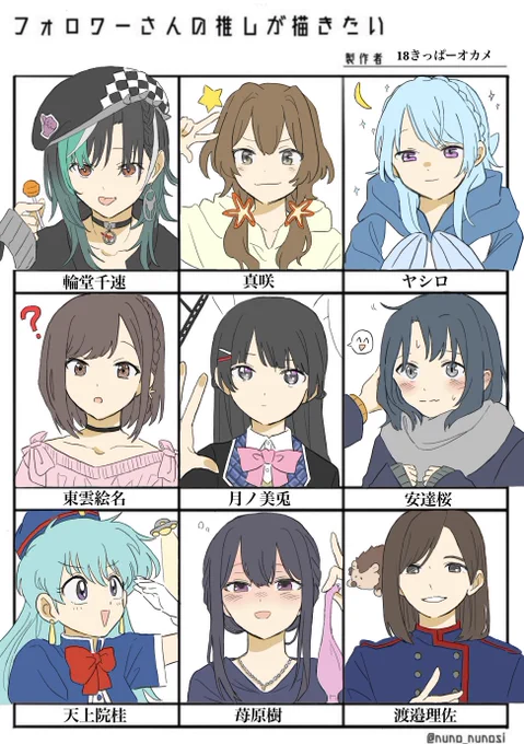 リプくださった方ありがとうございました!
 #フォロワーさんの推しが描きたい 