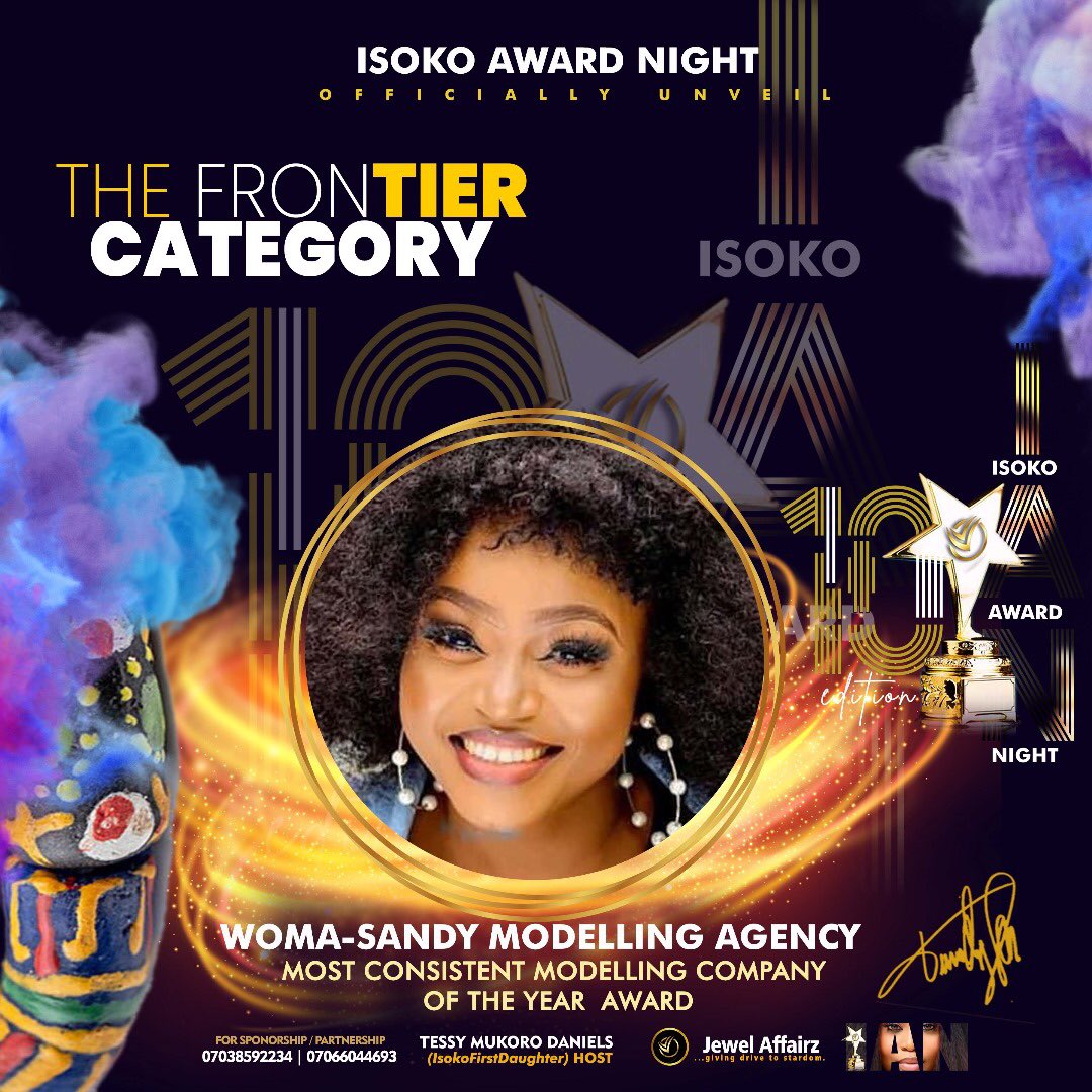 SandraA954's tweet photo. Join me as I receive the award of 
The most consistent modeling agency of the year.
Dec 27th .Oleh in delta state.
From the stable of Jewel Affairz.
Host:Tessy Mukoro Daniels Vice Chairman Actor’s guild of Nigeria.
Delta state chapter. https://t.co/DEHgpIDrVx