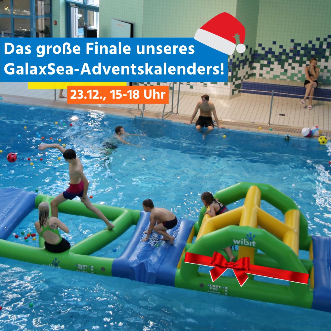 +++ Das große Finale unseres GalaxSea-Adventskalenders! +++

Von 10 bis 15 Uhr verwandeln wir unser GalaxSea in ein Abenteuerland mit unserem schwimmenden AquaTrack!

👉 Beachtet bitte unsere Öffnungszeiten: tinyurl.com/GalaxSea-um-di…