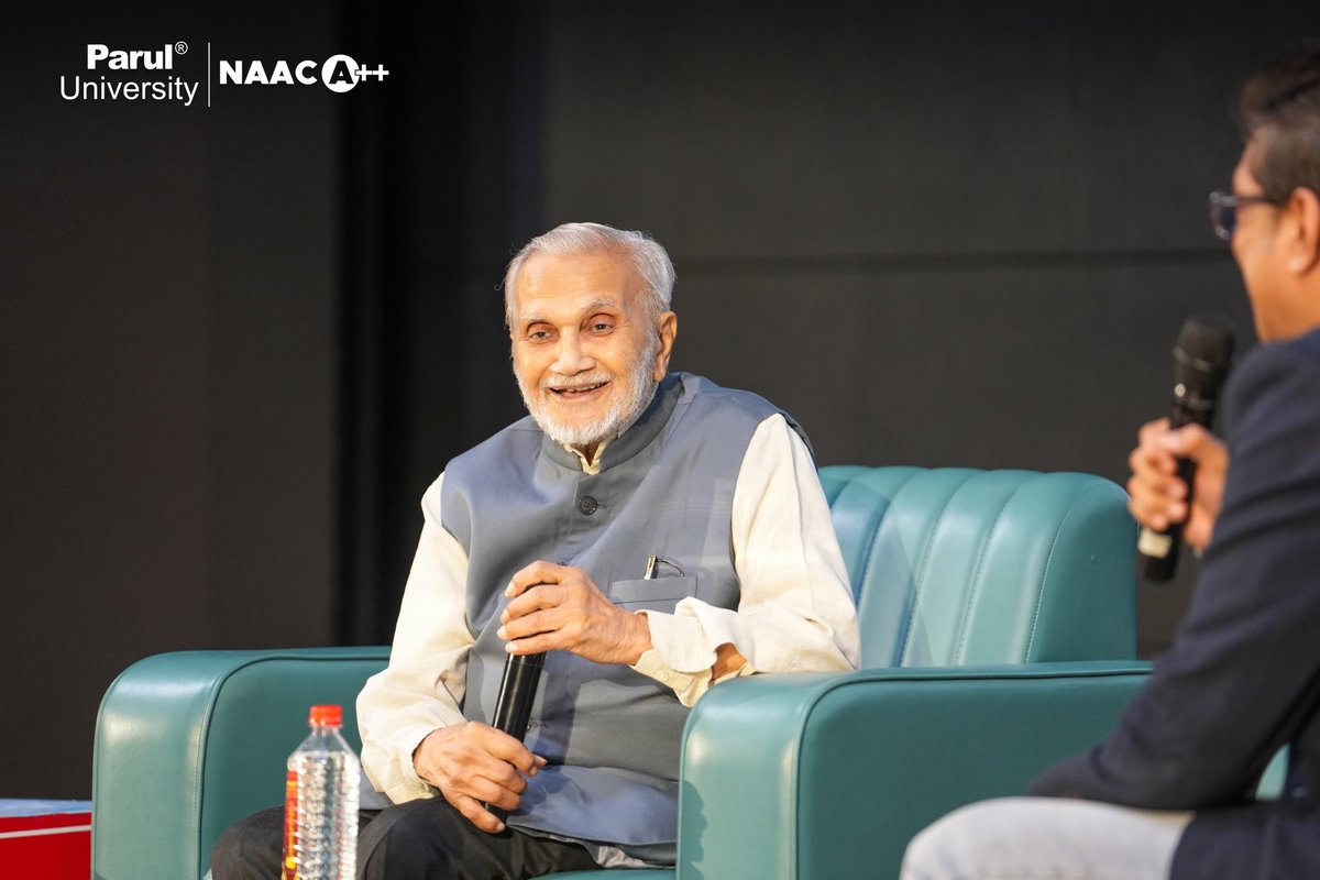 ParulUniversity's tweet photo. “Human beings are both similar and different. We are similar in a way that makes us different. We are different in a way that recognises our similarities,” were the wise words Lord Bhikhu Parekh shared during his insightful visit to the campus. ✨

Lord Bhikhu Parekh, who is a British Political Theorist and a member of the House of Lords in the UK, recently graced the campus for an exclusive talk session with the students and faculty. During his session, he delved into the power of knowledge, the essence of multiculturalism in education, and the importance of empathy in communication. His wise words, “Empathy is very vital. I am convinced that without empathy, we cannot communicate,” left everyone inspired and empowered. 💫

His words have ignited a deeper commitment to cultural understanding and empathetic communication, encouraging us to understand and celebrate our shared human journey. 🙌🏻

#british #political #padmabhushan #lordbhikhuparekh #paruluniversity