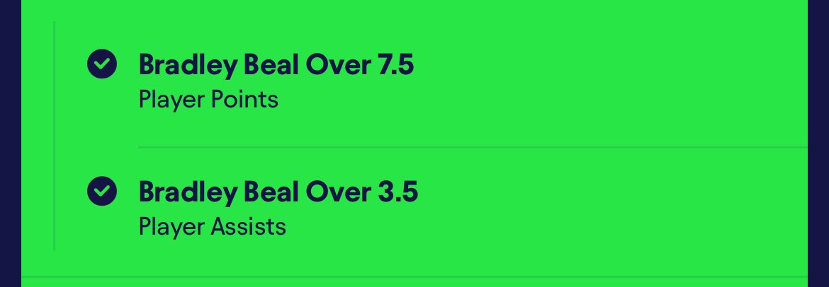 Cosmic_Bets's tweet photo. Cooked in the cord today🔥

8-1 on book player props

OG Anunoby O 15.5 PA✅
CJ McCollum U 2.5 TOs✅
Mo Wagner U 15.5 P✅
Spencer Dinwiddie over 13.5 PRA✅
Bradley Beal over 3.5 A✅
Chiefs -3✅
Nic Claxton over 1.5 BLKs✅
James Harden under 3.5 3PM✅
Herb Jones over 1.5 3PM🪝 https://t.co/9WQidD75c8