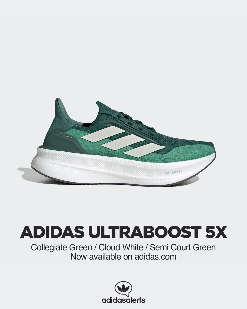 Now available on adidas US. adidas Ultraboost 5X Collegiate Green. https://t.co/TdlH7laefU #sponsored Now available on adidas US. adidas Ultraboost 5X Collegiate Green. https://t.co/TdlH7laefU #sponsored