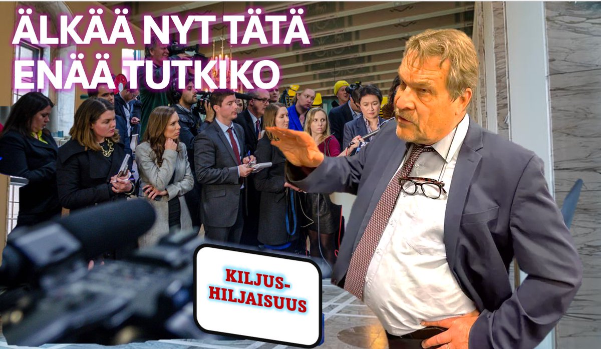 PaMaask's tweet photo. @ALuukkainen #Hyss Nyt on voimassa #KiljusHiljaisuus .
"Ei tutkia saa- ei syytellä saa - Tiitinen voi tulla ikkunan taa" https://t.co/WlVhPpe52T