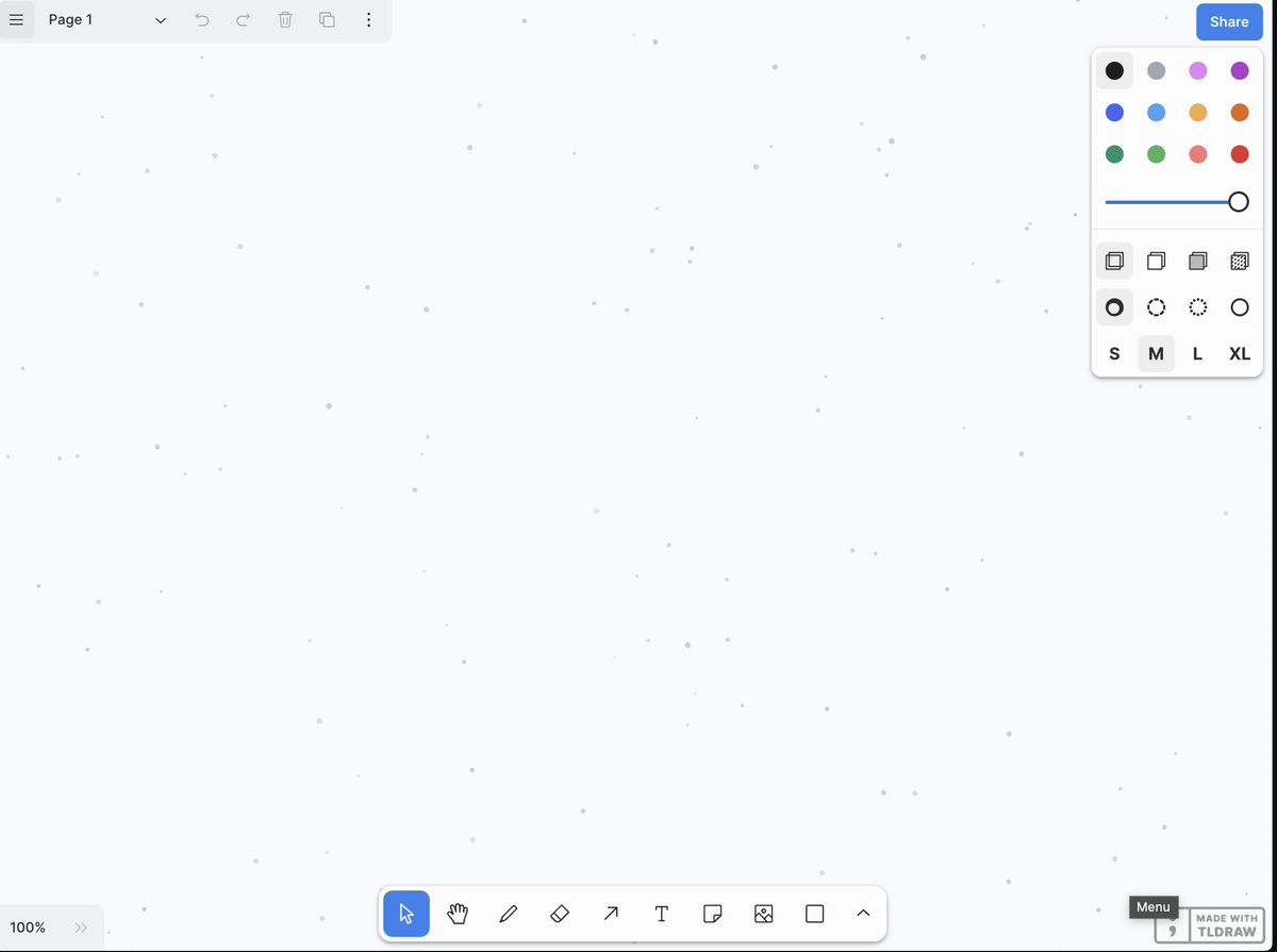 I love <a href="/tldraw/">tldraw</a> but is there a way to turn the novelty snowstorm off?