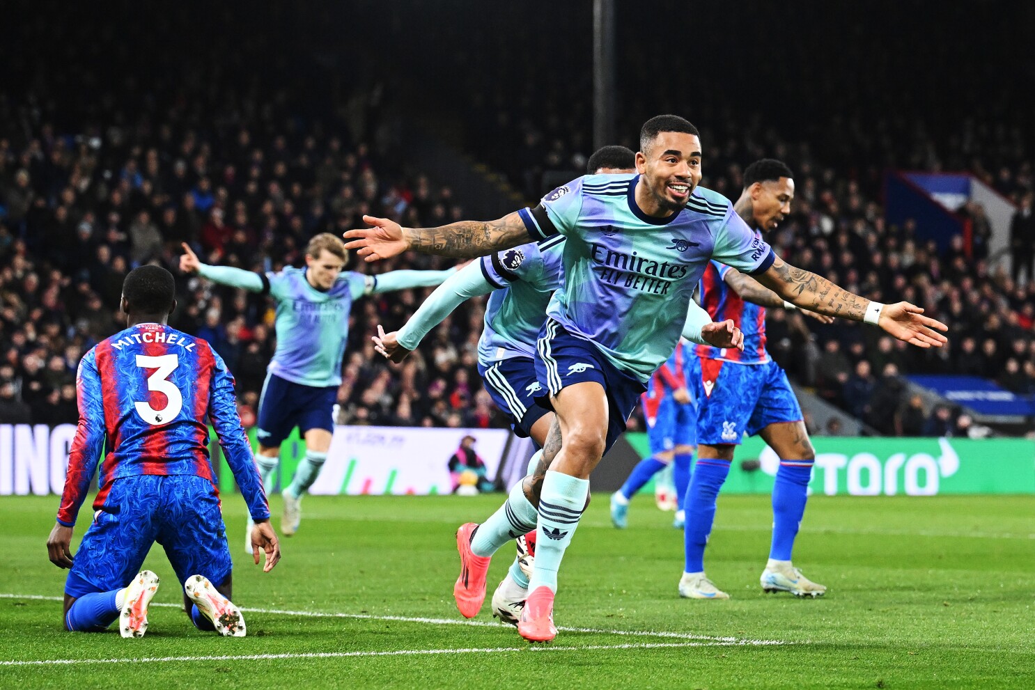 VIDEO Highlights Crystal Palace 1-5 Arsenal (Premier League) 2024.12.21 Jesus lập cú đúp
