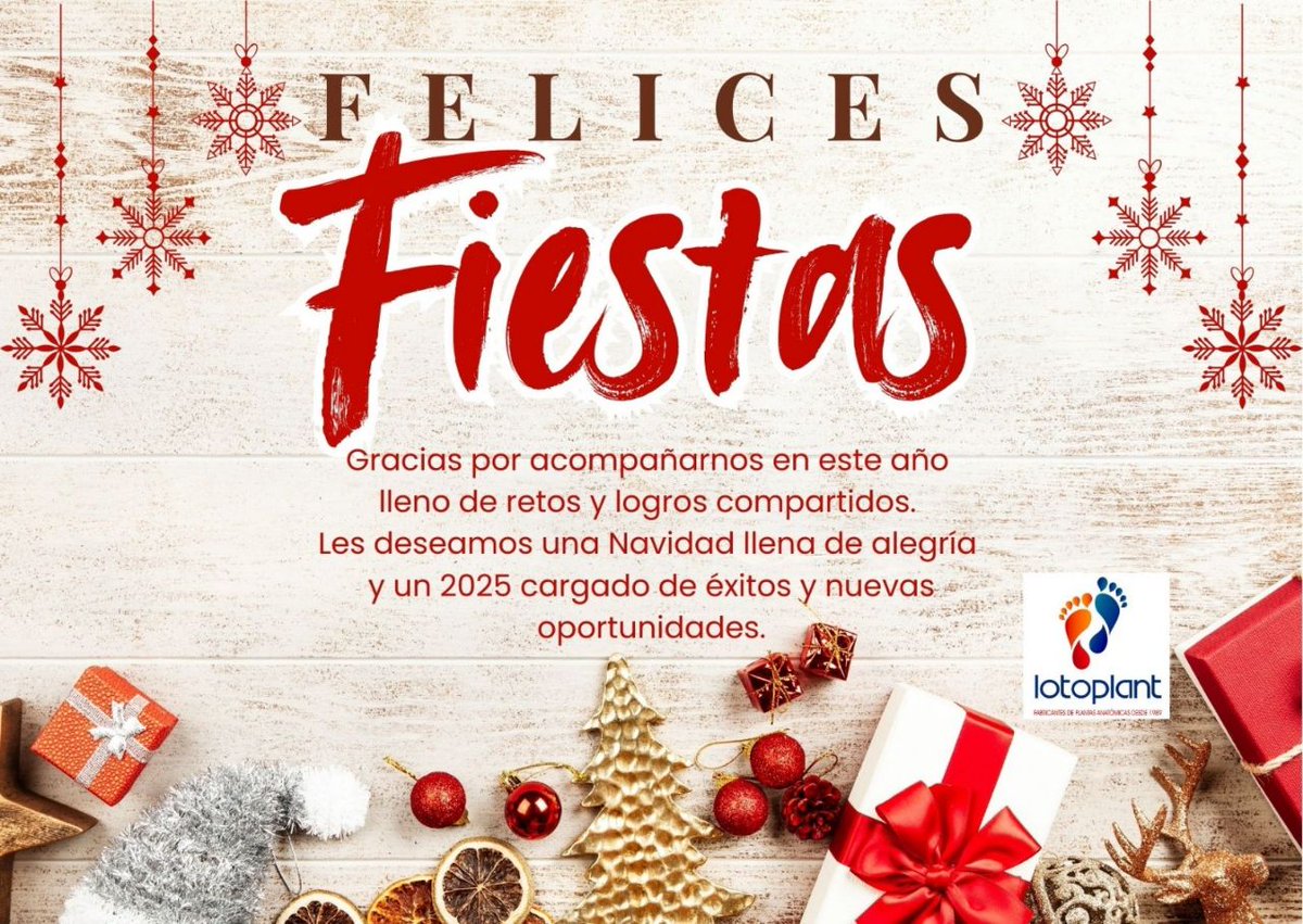 Lotoplant's tweet photo. Lotoplant desea a clientes y amigos unas muy felices fiestas navideñas 🎅🎄👑. https://t.co/Rl3AmKw3ly