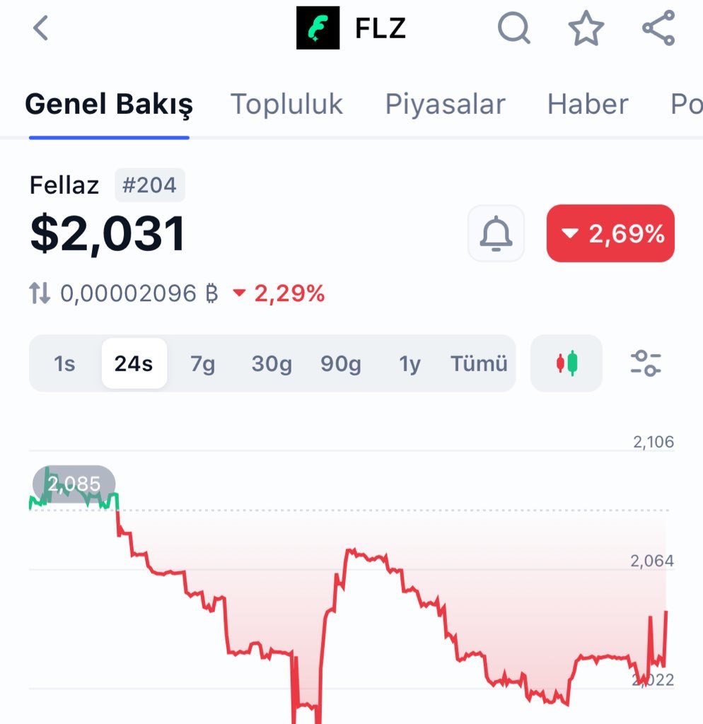 12. Uzun vade coinim $FLZ

$2,031 den sepetime ekledim.