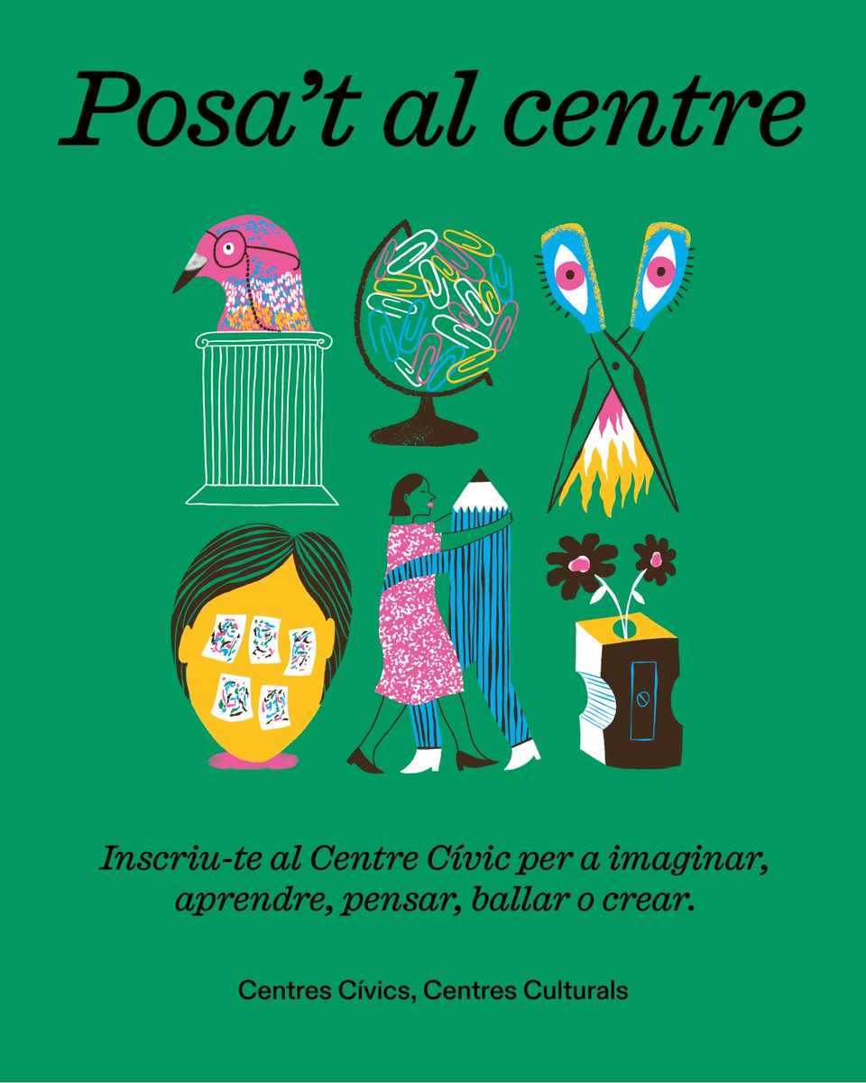 Vols fer pilates, gimnàstica, zumba, guitarra, pintura o informàtica?

🔛Ja ha començat el període d'inscripcions per als tallers culturals i formatius d'hivern oferts pels centres cívics i culturals de #SantMartí.

ℹ️ Més informació: s.mtrbio.com/cutacgxjzh