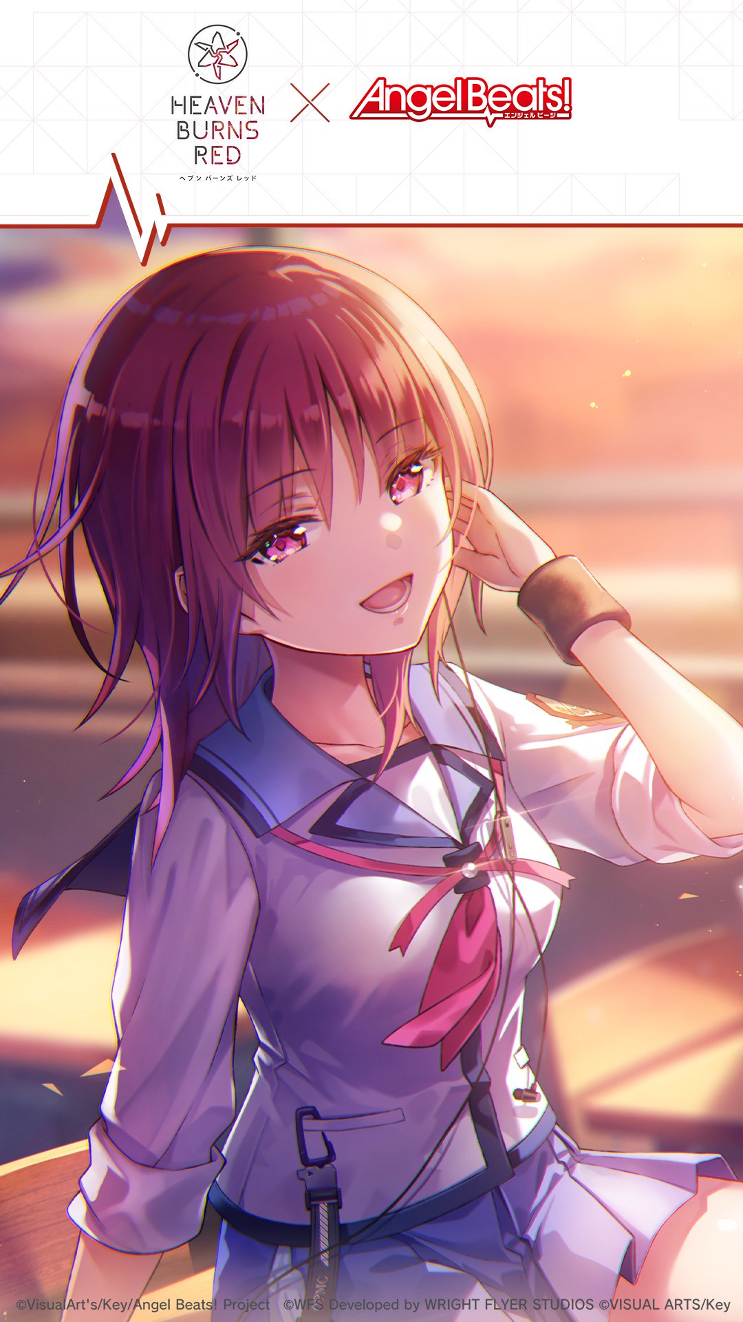 もとらぶヘブンバーンズレッド　angel Beats 複製原画 ヘブンバーンズレッド×Angel Beats! 複製原画