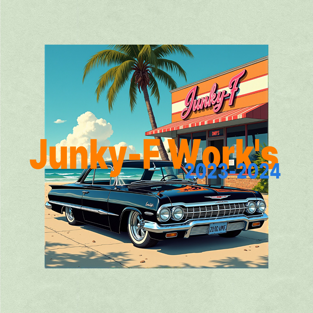 junkyF's tweet photo. <<Free Download>>

Junky-F Work's 2023-2024

今年DJはあんまりしなかったけど、マッシュアップはなんやかんやで作ってたので去年のも含めてちょっとだけ公開します。

とりあえず生きてます！

やらない後悔よりやって大成功！

https://t.co/JXoY2Y6ifx https://t.co/JkAnrzSAP8