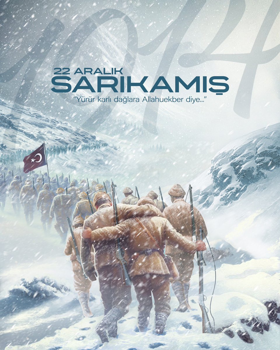 Sarıkamış Harekâtı’nın 110. yıl dönümünde varanları için canlarını feda eden aziz şehitlerimize Rabbim rahmet eylesin mekanları cennet olsun.