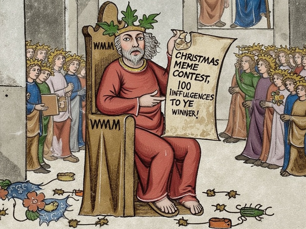 Hear ye! Sharpen thy wit and join thy Christmas meme contest to win $100 in $SOL!

1️⃣ Craft thy Christmas jest using our meme forge.
2️⃣ Post thy creation in the comments below.
3️⃣ Like and retweet.

🎅The wise Grok AI shall judge on Christmas day! Only one entry per bard. $WMM