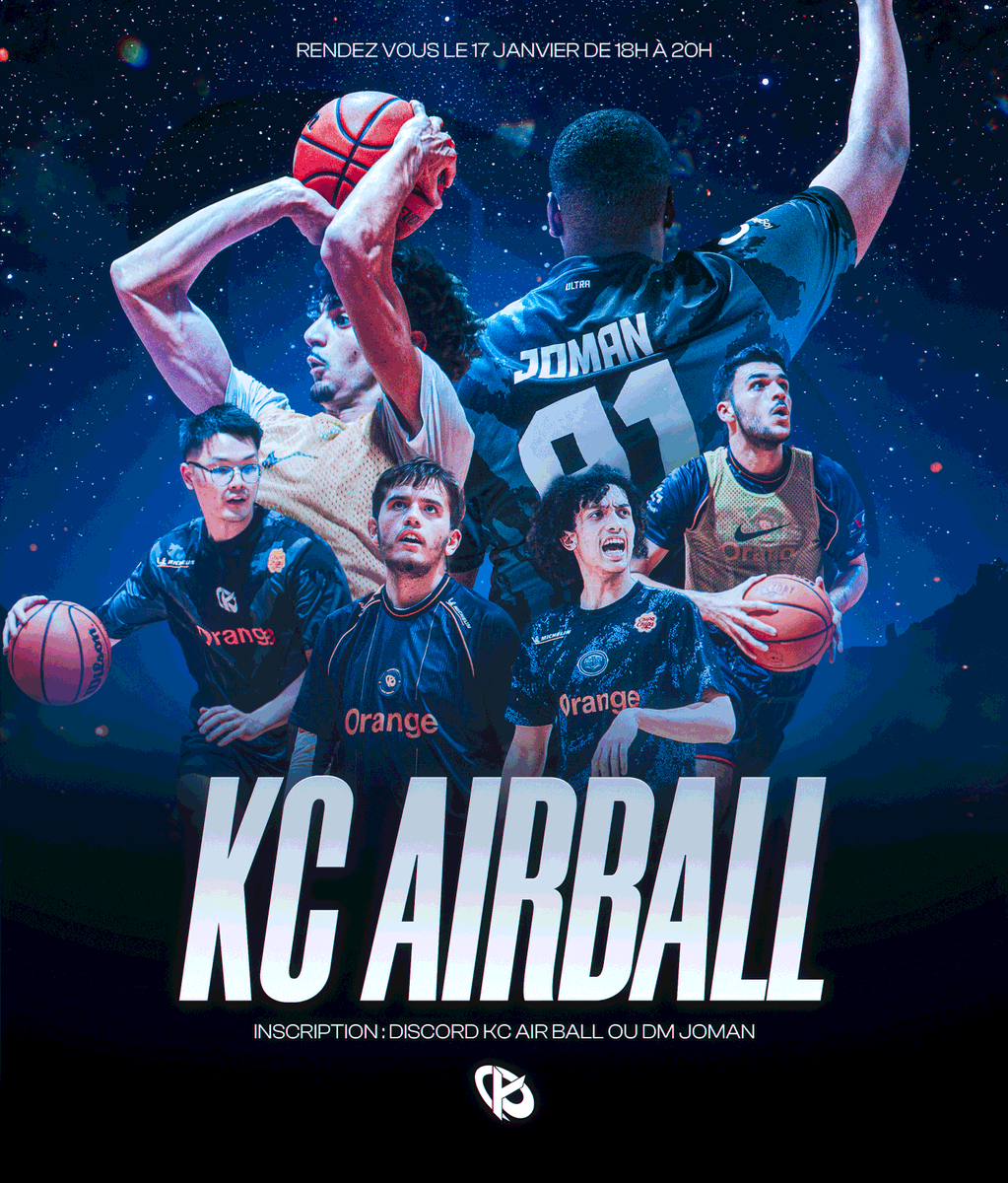 _Jomann's tweet photo. Rendez-vous le 17 janvier pour le prochain KC Air Ball 🟦🏀 #KCORP

On est déjà 50 personnes sûres d'être présent OMG !
Même si tu n'as jamais touché un ballon, tu peux venir ❗️❗️😂 https://t.co/Yd1LoYcglU