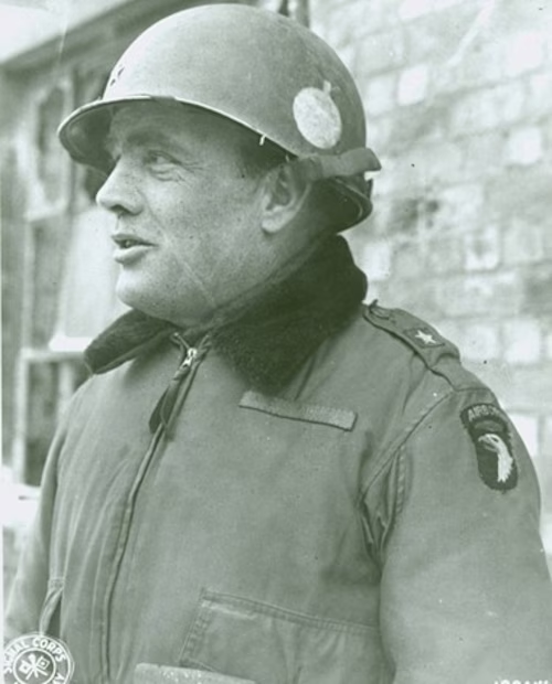 On this day in History:

German soldiers delivered a message from the German commander to the 101st Airborne commander in Bastogne, General McAuliffe.

They demanded the unconditional surrender of the paratroopers who were cut off and surrounded by the Germans.

McAuliffe replied