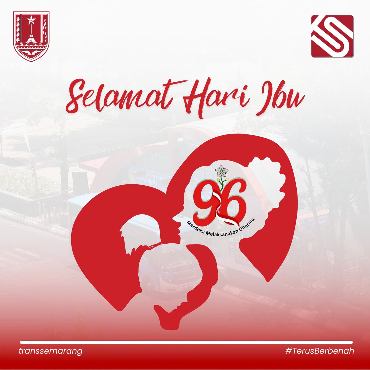 Transsemarang's tweet photo. Selamat memperingati Hari Ibu ke-96 Tahun, 22 Desember 2024 bagi Ibu Hebat di seluruh Indonesia

"Perempuan Menyapa, Perempuan Berdaya, Menuju Indonesia Emas 2045"

Beruntungnya kami karena memilikimu Ibu

@mbakITASMG
@Dishubkotasmg

#TransSemarang
#TerusBerbenah https://t.co/Pgf233Vfs1