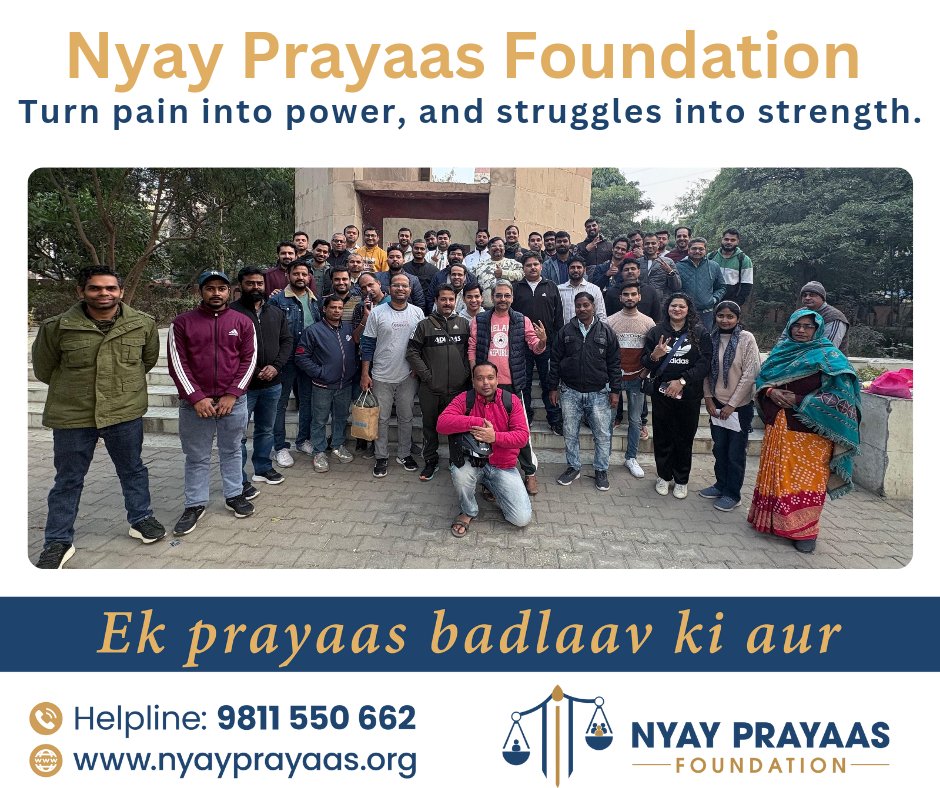 Turn pain into power, struggle into strength, &amp; fight against #GenderBiasedLaws. 💪✨
Every setback is a setup for justice &amp; change.
Keep pushing forward, the battle is worth it! 🚀
#EqualityForAll #GenderNeutralLaws #Resilience
#NyayPrayaas4Men
