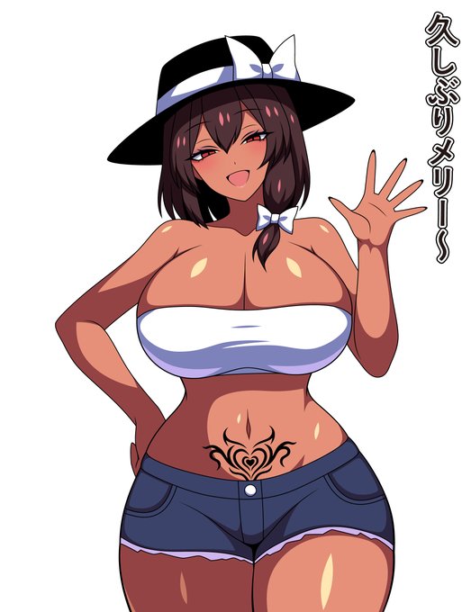 もっと落ちた感じの褐色差分 