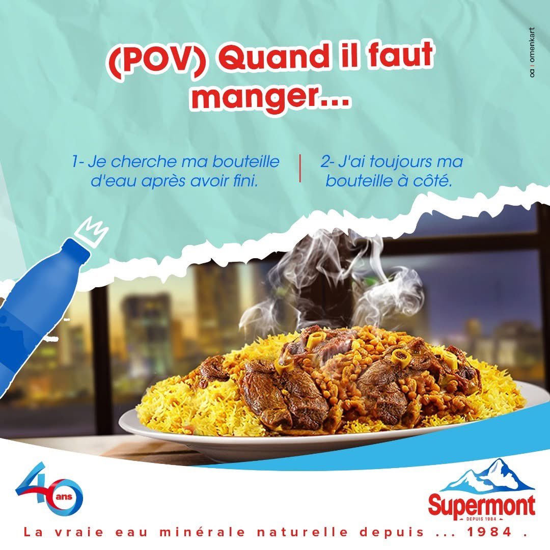 omenkart's tweet photo. Depuis 2 ans, nous avons le privilège d’accompagner Supermont💧, la marque iconique et leader d’eau minérale au Cameroun, sur les réseaux sociaux et en stratégie d’influence. Cc @SourceDuPays
#EauMinéraleNaturelle #Supermont
#BienÊtre #Santé #Omenkart #ShapeTheUnknown https://t.co/Lzc6NPDvi3