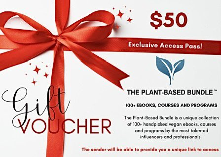 Chris Kendall RHN (@therawadvantage) on Twitter photo 🎁This Christmas, give the gift of health with the Plant Based Bundle!🎅
🔥 Over 120 vegan / raw / mindset resources 📚
📚 Including 50+ raw-focused books! 🌱
⏰ Available for ONLY 2 DAYS! ⏳ 👉 <a href="/therawadvantage/">Chris Kendall RHN</a> transactions.sendowl.com/stores/17699/1… 🎁This Christmas, give the gift of health with the Plant Based Bundle!🎅
🔥 Over 120 vegan / raw / mindset resources 📚
📚 Including 50+ raw-focused books! 🌱
⏰ Available for ONLY 2 DAYS! ⏳ 👉 <a href="/therawadvantage/">Chris Kendall RHN</a> transactions.sendowl.com/stores/17699/1…