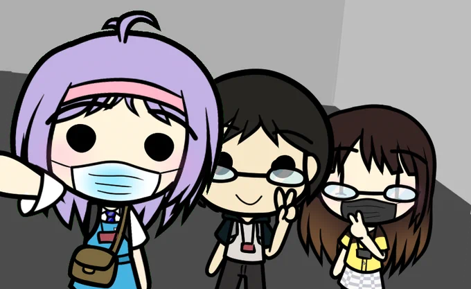 Comic Fiesta group pic (but i redrew it)(ft vany (that's me),  , and  ) 