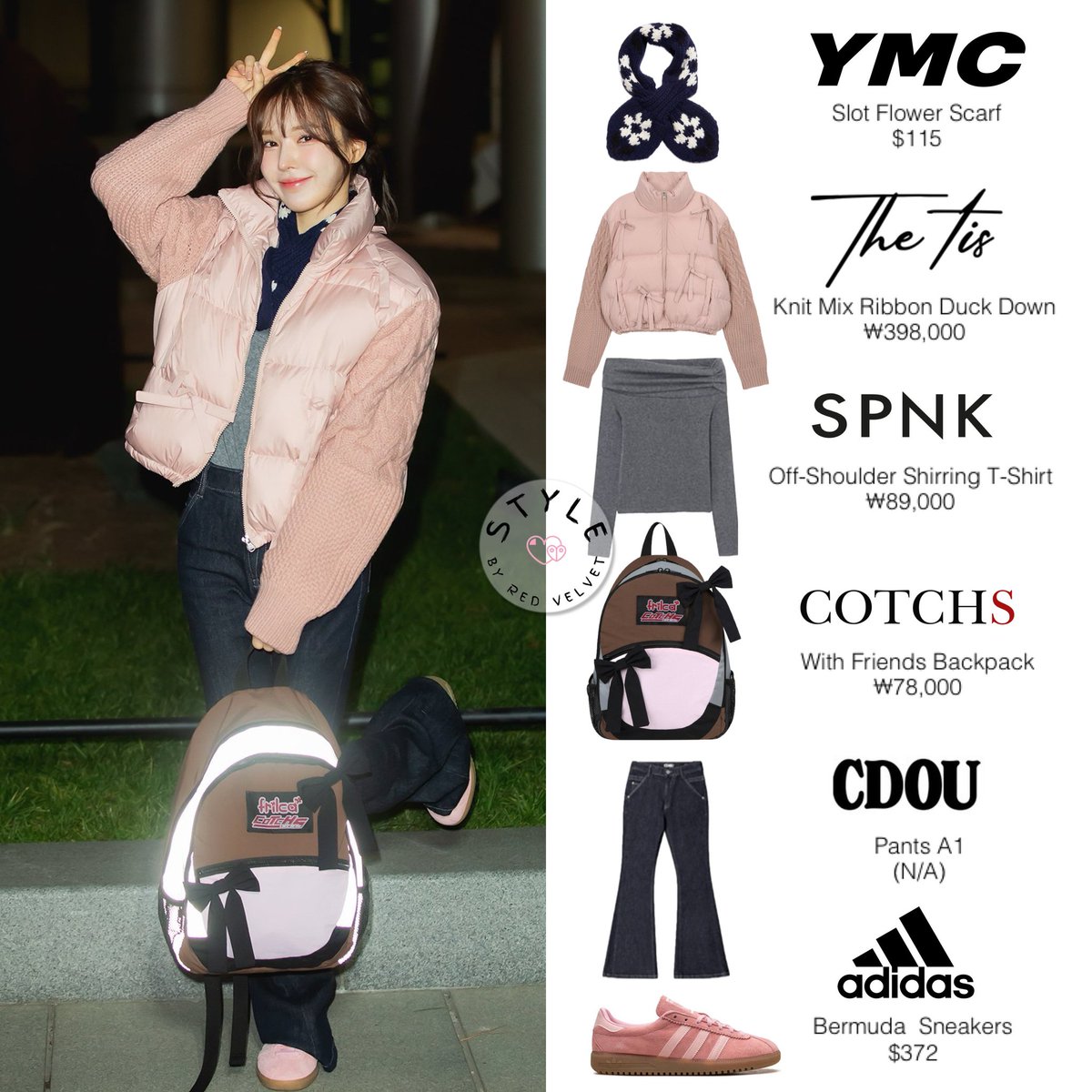 WENDY 🩵 241203 SBS Youngstreet

YMC, THE TIS, SPNK, COTCHS, CDOU, ADIDAS

#REDVELVET #레드벨벳 #WENDY #웬디 #styleby_wendy