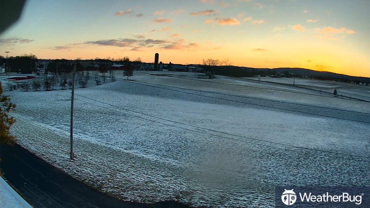 WeatherBug's tweet image. Snowy mornings never looked so good! ❄️🌅 Check out these stunning sunrises from across the winter wonderland of the Northeast. Which one is your favorite? #WinterSunrise #SnowyViews #WeatherBug