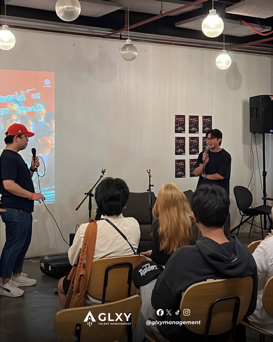 #GLXYartist Paolo Sandejas <a href="/paolo_sandejas/">Paolo Sandejas</a> treated some of his lucky fans to an advanced listening party for his upcoming debut album ‘the world is so small’!

The 8-track album will be released on January 10th.