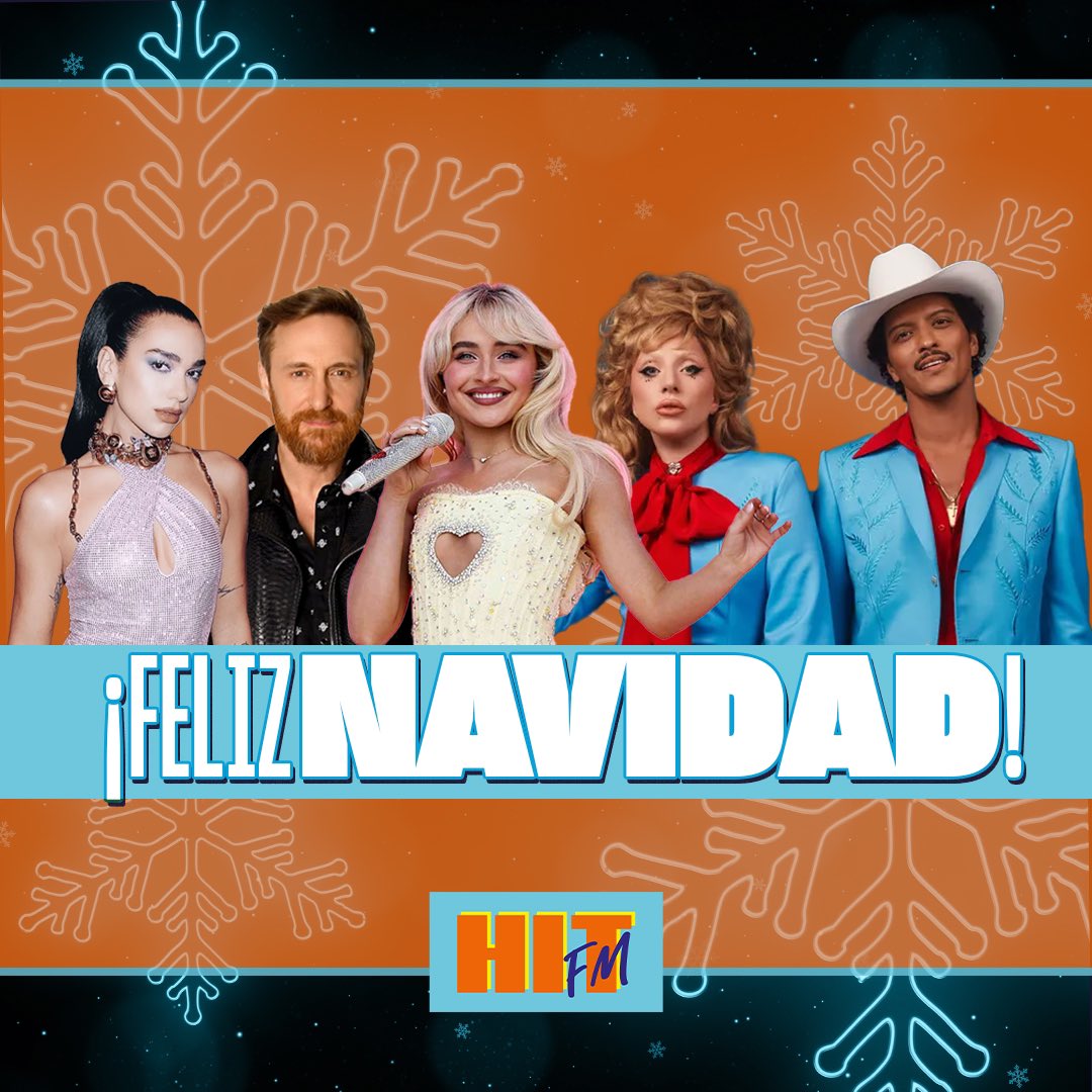 ¡Todo el equipo de HIT FM te deseamos🎄𝐅𝐞𝐥𝐢𝐳 𝐍𝐀𝐕𝐈𝐃𝐀𝐃!

Y, recuerda… en estas fiestas, ¡regalamos HITS! 🧑‍🎄🎶❄️