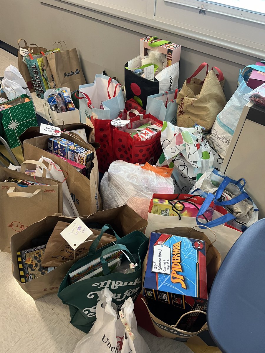 Our school counselor, Ms. Guastella, organized a giving tree for our local families in need. With the help of our amazing school community, we helped to make this holiday season just a little more special for those in need! <a href="/OPSchoolsNJ/">Oceanport Schools</a>