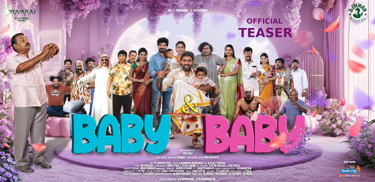 VijaySethupathi (@vijaysethuoffl) on Twitter photo Launching the teaser of #BabyandBaby, Best wishes to the team!
youtu.be/4atP-VKE5cw
<a href="/Actor_Jai/">Jai</a> <a href="/iYogiBabu/">Yogi Babu</a> <a href="/yuvarajfilms27/">Yuvaraj Films</a> <a href="/pk790787974059/">director prathap</a> <a href="/immancomposer/">D.IMMAN</a> <a href="/PragyaNagra/">Pragya Nagra</a> <a href="/sarathy_skype/">Skype. Partha Sarath</a> @dhan__yaa #Sathyaraj @Kumaresanstills <a href="/thangadurai123/">Thangadurai</a> <a href="/ilankumaran007/">ilankumaran</a> <a href="/grajeshnarayan/">grajeshnarayan</a> Launching the teaser of #BabyandBaby, Best wishes to the team!
youtu.be/4atP-VKE5cw
<a href="/Actor_Jai/">Jai</a> <a href="/iYogiBabu/">Yogi Babu</a> <a href="/yuvarajfilms27/">Yuvaraj Films</a> <a href="/pk790787974059/">director prathap</a> <a href="/immancomposer/">D.IMMAN</a> <a href="/PragyaNagra/">Pragya Nagra</a> <a href="/sarathy_skype/">Skype. Partha Sarath</a> @dhan__yaa #Sathyaraj @Kumaresanstills <a href="/thangadurai123/">Thangadurai</a> <a href="/ilankumaran007/">ilankumaran</a> <a href="/grajeshnarayan/">grajeshnarayan</a>