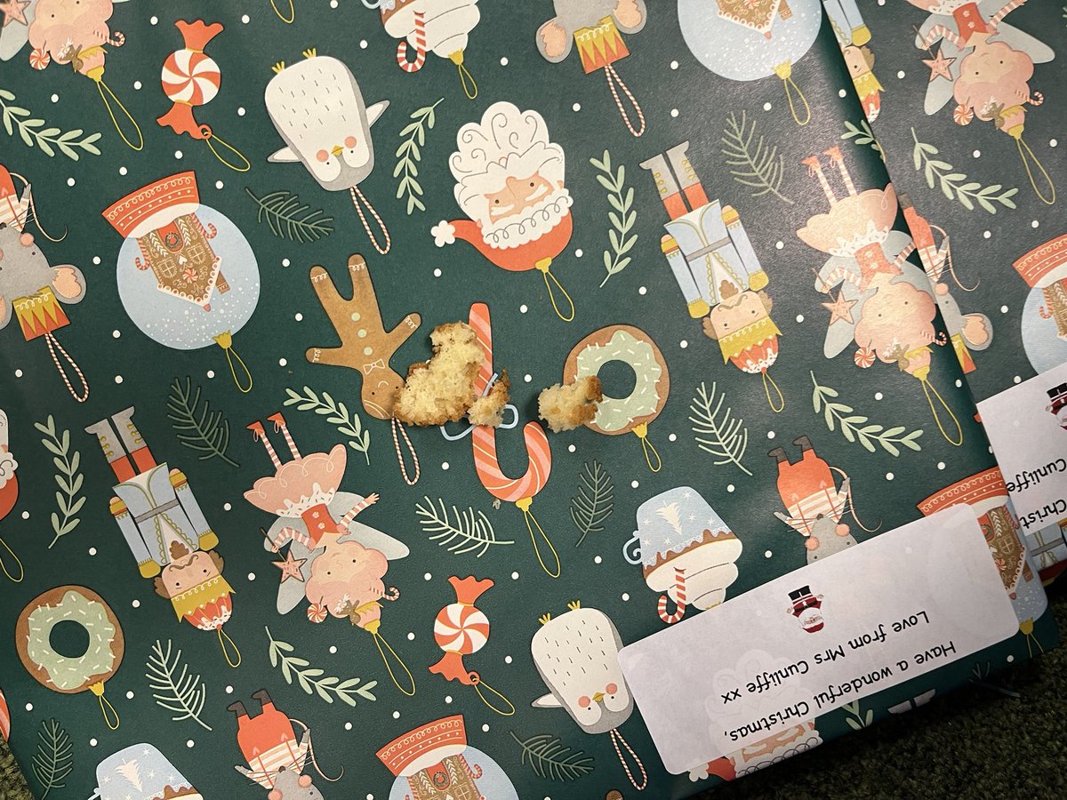 On Friday, Jingle and Jangle gave us our presents back from under the tree, they took the cupcakes that we had made for them……. and left crumbs! We have loved elf school and will miss Jingle and Jangle. Happy Christmas! 🎄🎄🎄
