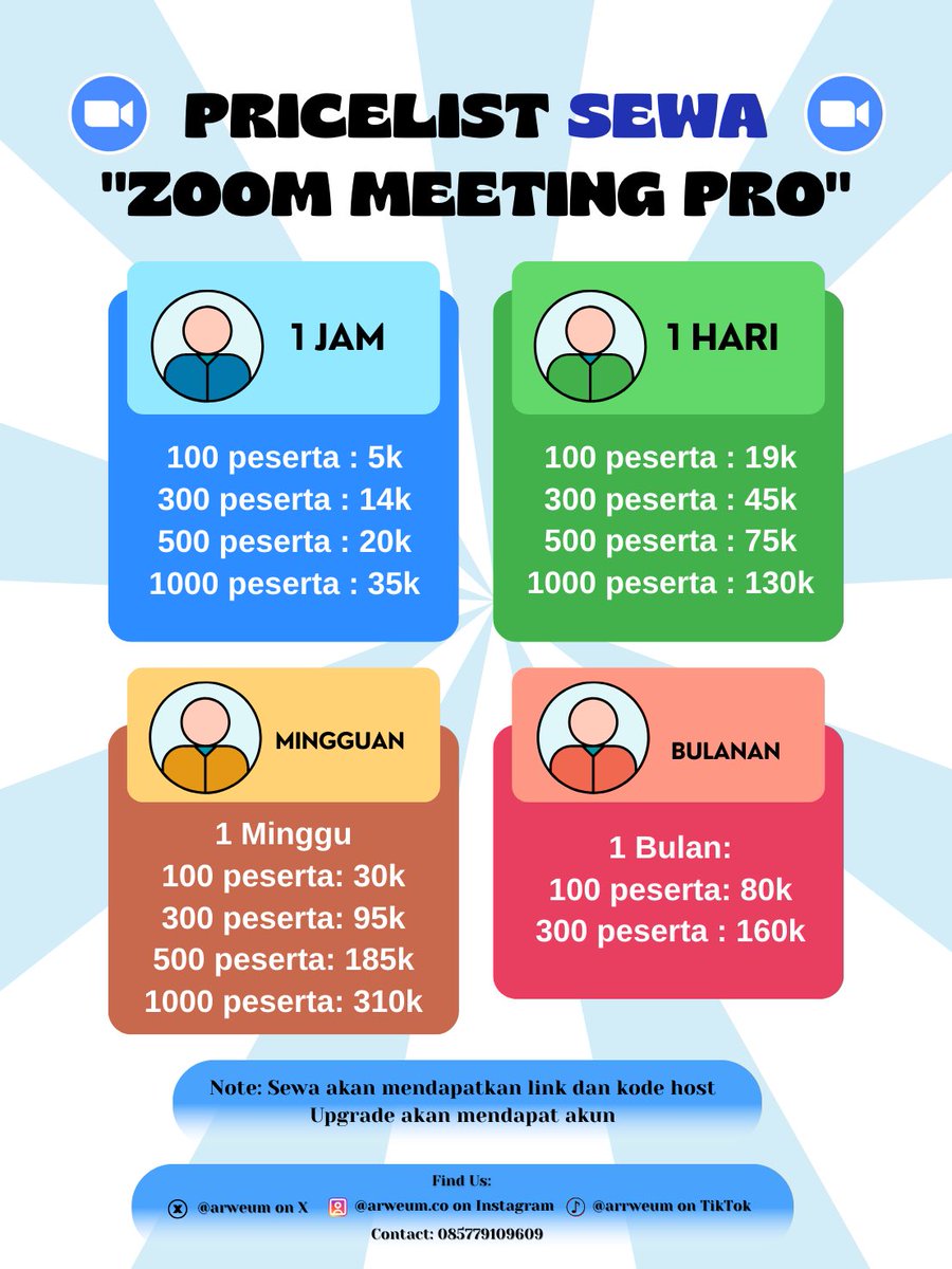 arweum's tweet photo. hai yang mau sewa upgrade zoom pro dengan proses cepat bisa dm order disini yes

#zonauang https://t.co/ZAf5NyjbC6