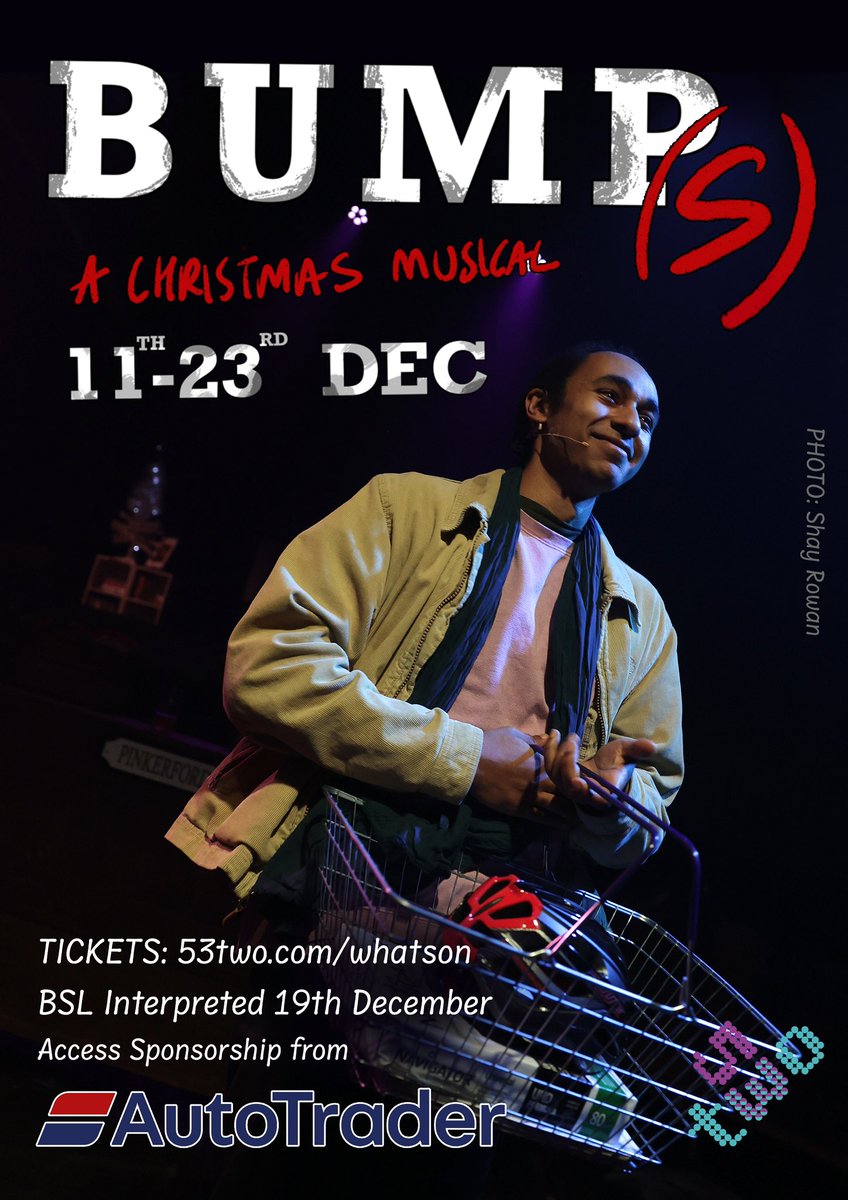 You too can be as happy as #Elliot just by grabbing a ticket to #Bumps!

Two shows left of this brand new #Musical. Don’t be a grinch, grab a ticket &amp; get your festive on! 🌲🎅🏻

Just £13! (PWYC Avail)

Ticket ✔️
Mulled wine ✔️
Xmas Fun ✔️

🎟️ 53two.com/whatson 

#Manchester