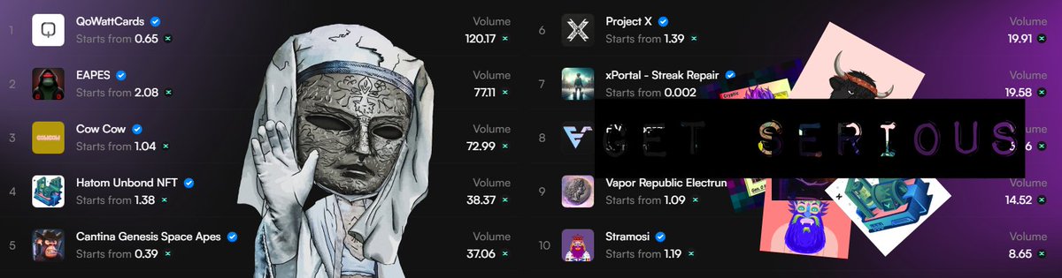 "ok what are we trading today?  

cards?

how about some.. hatom receipts?

e.v cyborgs? nah?

ok, ugly cows."

silence, peasant

nft og traders are speaking

bemilio

<a href="/PulsarMvX/">Pulsar MVX</a> send 1111111 bemi to 111 reactions