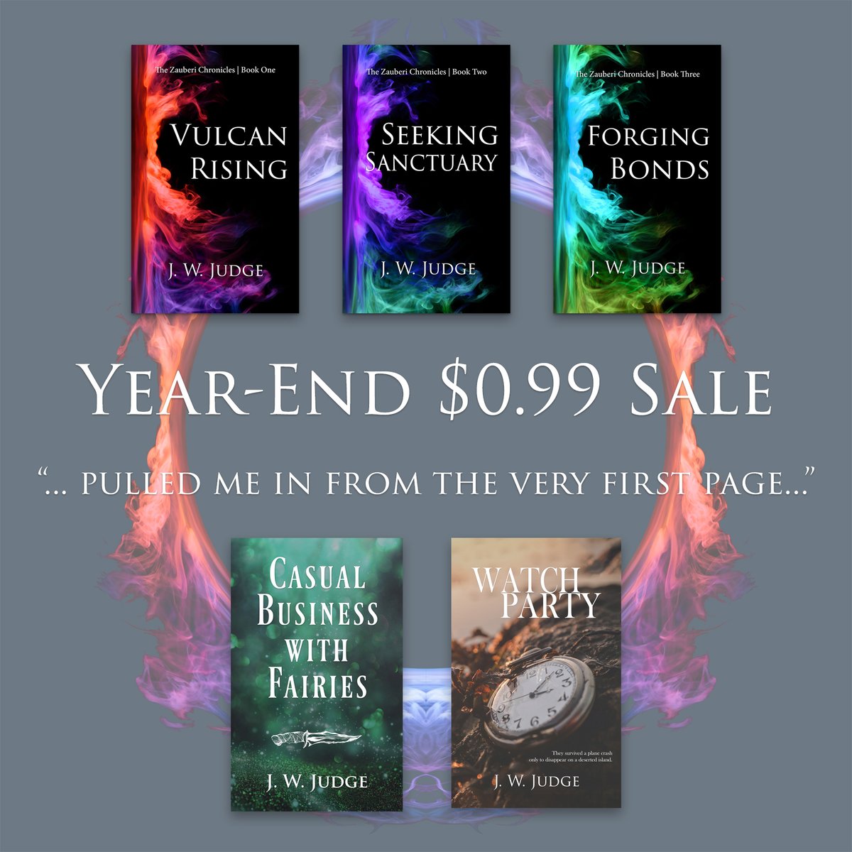 I am having a year-end sale for all of my novels, which will remain at $0.99 each for the last 9 days of the year. There's never going to be a better time to snatch them all up! amzn.to/41Lavh4