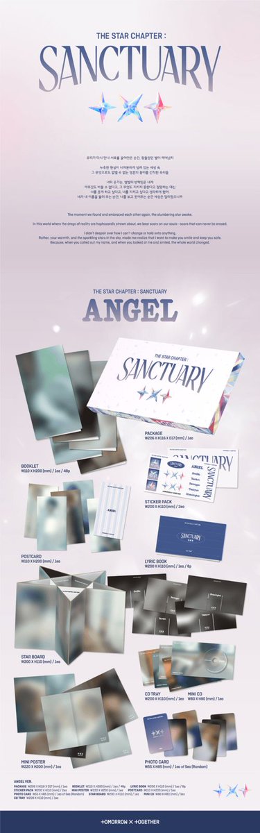 BlueStar1304's tweet photo. — GIVEAWAY TXT ALBUM💙✨

🎁 : Album The Star Chapter: Sanctuary (Angel ver.) (Random) + Special Freebies by Bluestar1304

🗓️ TBA

➡️ RT &amp; LIKE
➡️ FOLLOW @BlueStar1304 &amp; @babymochiii97 https://t.co/MxvEAVPWaG