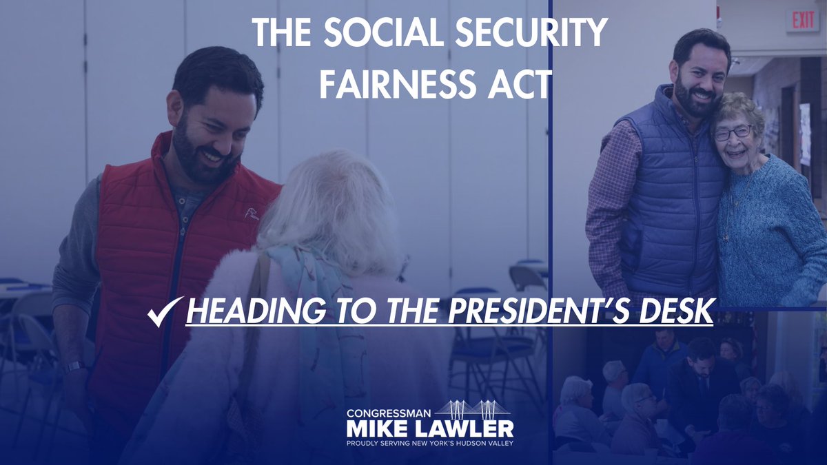 I’m thrilled that the Social Security Fairness Act, which I co-sponsored, just passed the Senate overwhelmingly after passing the House in a broad, bipartisan vote last month. This legislation will ensure seniors get to keep the Social Security they paid into their whole lives