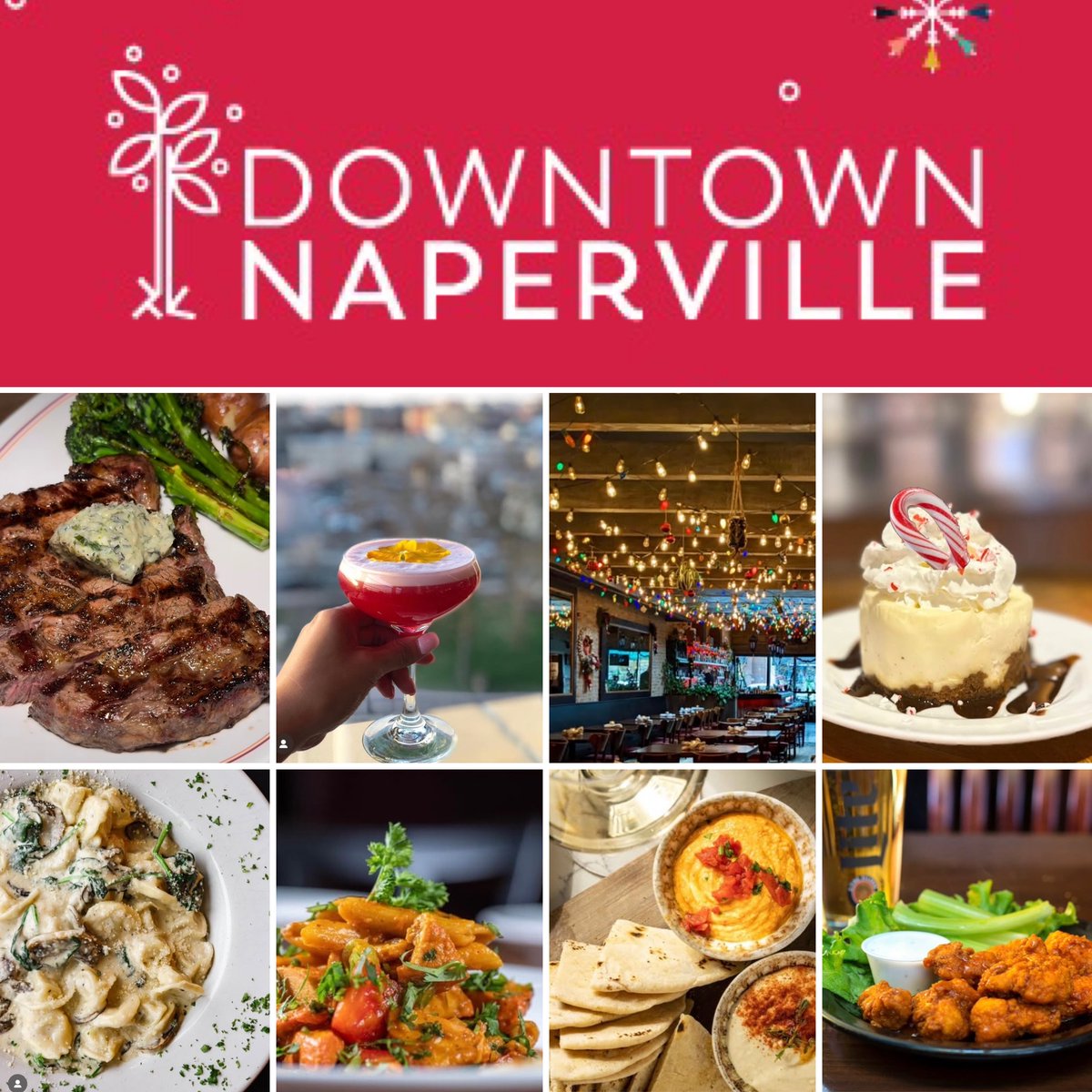Book Holiday Dinner Reservations in Downtown Naperville! downtownnaperville.com/dine/
