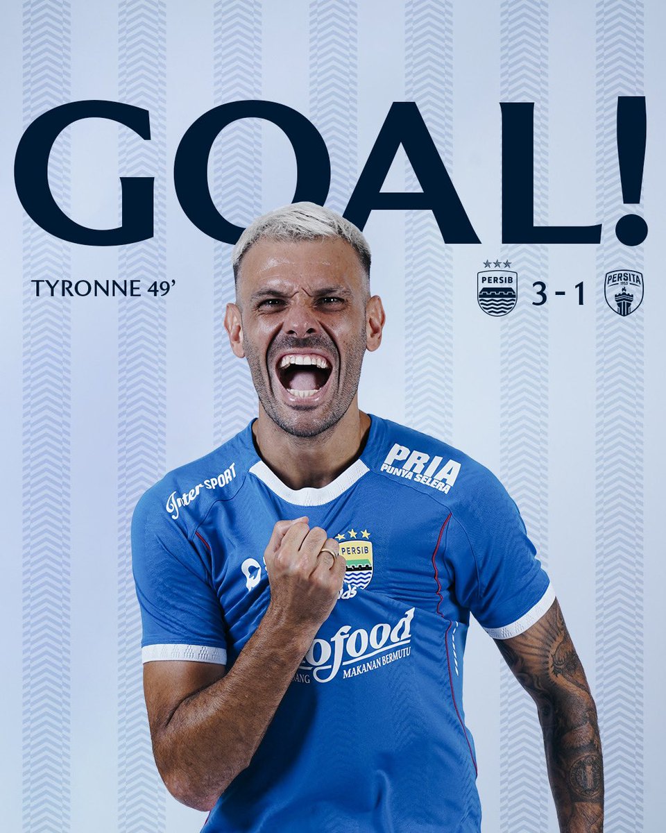 Sontekan Tyronne del Pino memperbesar keunggulan #PERSIB 💥

#PERSIBDAY #WeArePERSIB