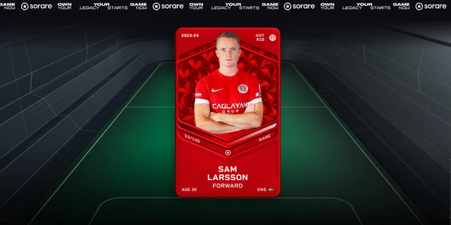 Trendemen's tweet image. #sorare "Rare Larsson" Giveaway!🔴🔥

I will be giving away a Rare Larsson card to one of my followers!👀

To enter:
🔻Follow, Like &amp;amp; Retweet!

Thanks for all the kind messages and @!💙
I wish everyone a happy holiday!🎅❤️

#sorare #giveaway #soraregiveaway #freecard #NFT