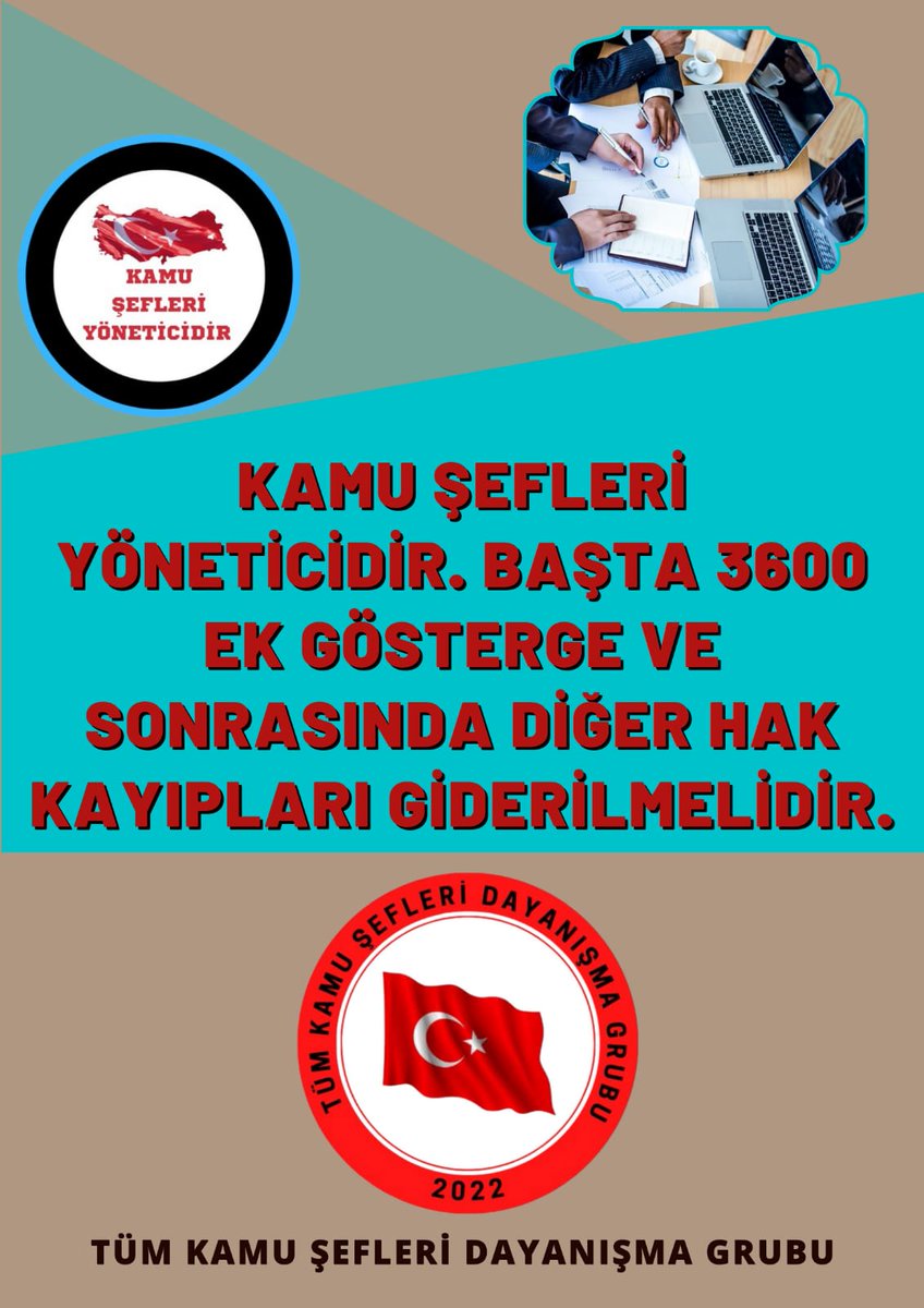 ⚡Devletin Sözü Başka Söze Benzemez
⚡Devlet çalışanları arasında ayrım yapmaz
⚡Yönetici #TümKamuŞefleri olarak
⚡3600 ek gösterge mağduriyetimizin
⚡Verilen söz çerçevesinde giderilerek
⚡Çalışma barışının sağlanmasını talep ediyoruz. Sayın <a href="/RTErdogan/">Recep Tayyip Erdoğan</a> <a href="/isikhanvedat/">Prof. Dr. Vedat Işıkhan</a> <a href="/memetsimsek/">Mehmet Simsek</a>
