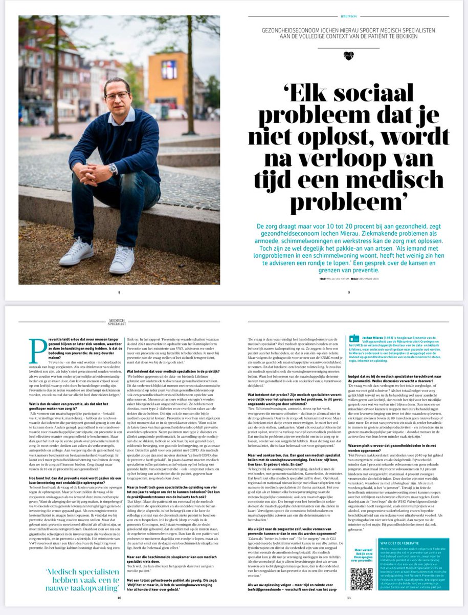 Wanda de Kanter (@wdekanter) on Twitter photo Elk sociaal probleem dat je niet oplost wordt na verloop van tijd een medisch probleem
“Je hoort zelden de vraag of de zorgkosten omlaag gaan als je iemand met dure immuuntherapie behandelt”
@KNMG @medischcontact <a href="/VWSTweedeKamer/">VWSTweedeKamer</a> <a href="/2eKamertweets/">Tweede Kamer</a>
linkedin.com/posts/wandadek… Elk sociaal probleem dat je niet oplost wordt na verloop van tijd een medisch probleem
“Je hoort zelden de vraag of de zorgkosten omlaag gaan als je iemand met dure immuuntherapie behandelt”
@KNMG @medischcontact <a href="/VWSTweedeKamer/">VWSTweedeKamer</a> <a href="/2eKamertweets/">Tweede Kamer</a>
linkedin.com/posts/wandadek…