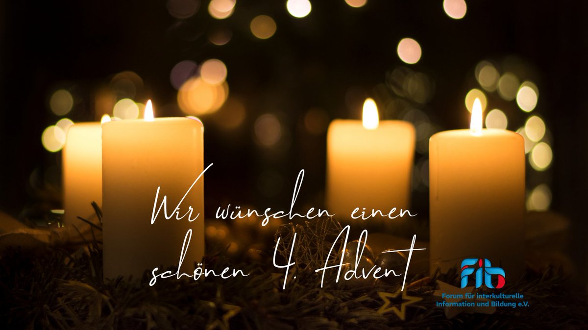 Wir wünschen euch einen schönen gesegneten 4. Advent.