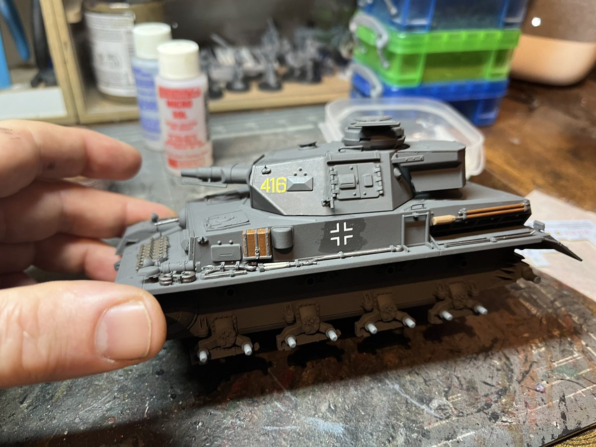 Decals added and tools painted #FestiveTankChallenge