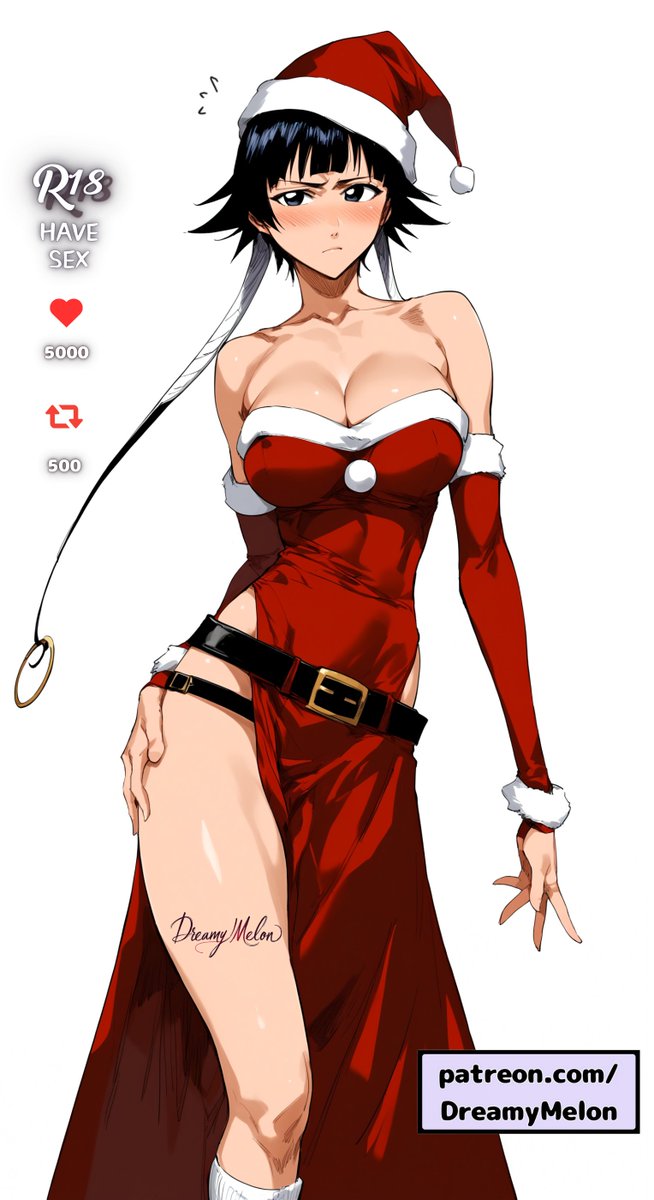 LoveArtAnime's tweet photo. Soifon🎅🎁 https://t.co/jH3ZX4JMDk
